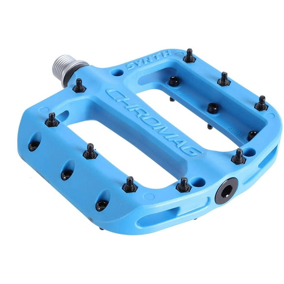 Chromag Synth Platform Pedals 9/16" Concave Nylon Body 18 Removable Pins Blue
