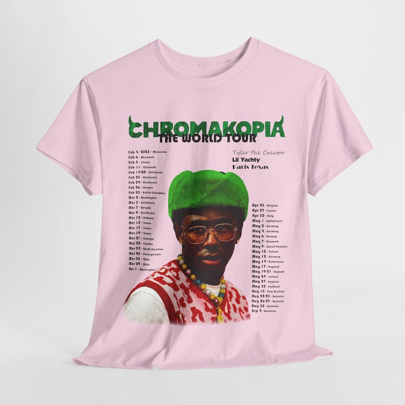 Chromakopia Tour TShirt, Tyler the Creator Hip Hop Graphic Tee, Y2K Rap ...