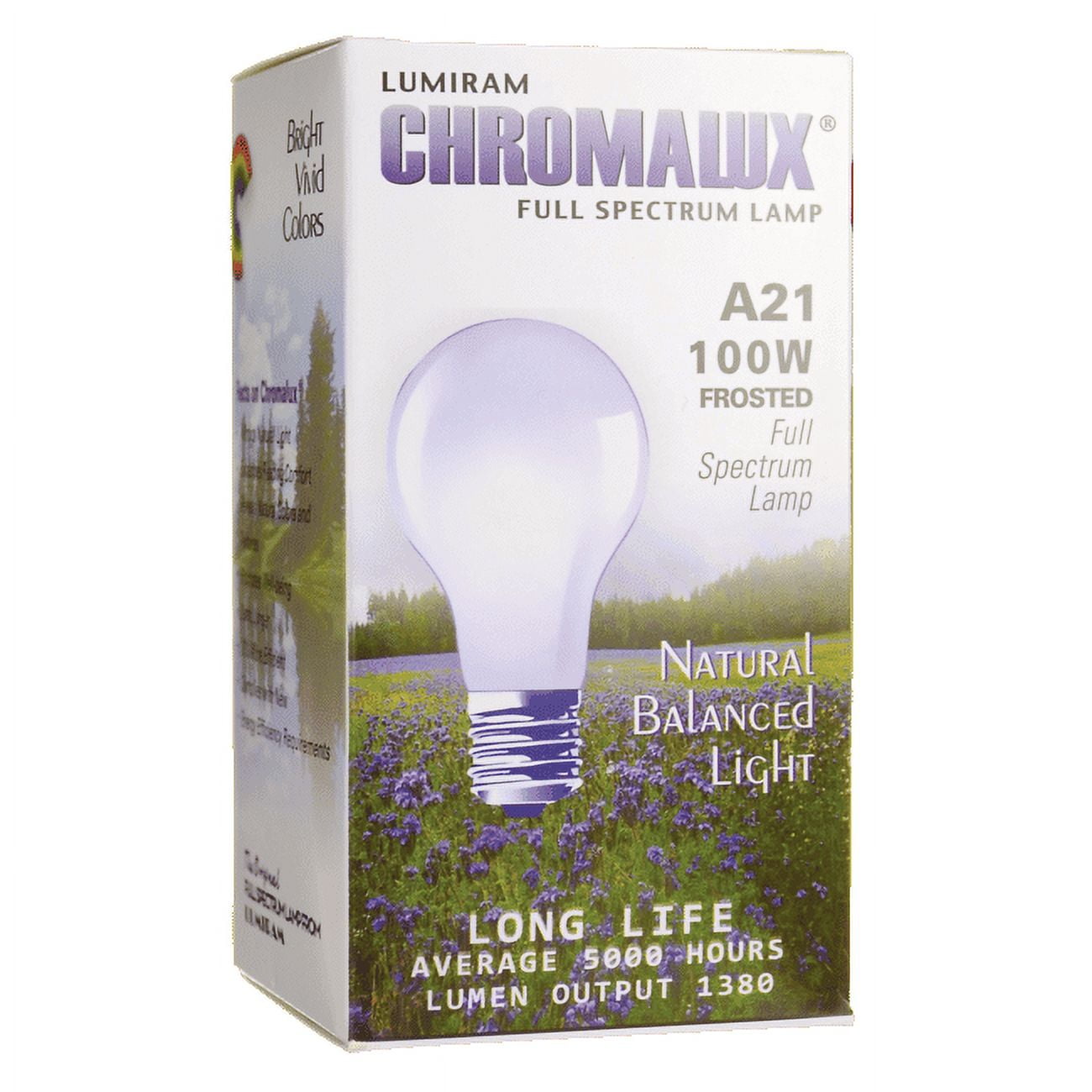 LUMIRAM Chromalux Light Bulb - A21 Frosted 100W 100 Watt 1 Unit