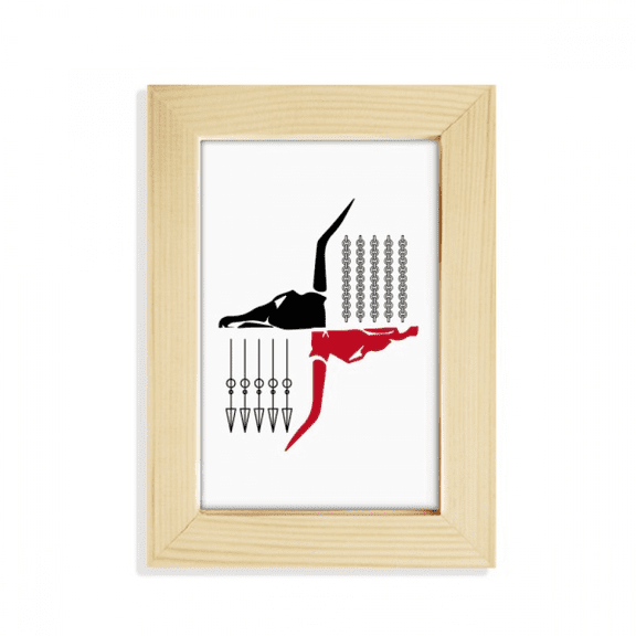 Chromatic Aberration Arrows Chains Desktop Display Photo Frame Picture Art Painting 5x7 inch