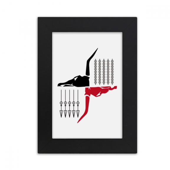 Chromatic Aberration Arrows Chains Desktop Photo Frame Picture Display Art Painting Exhibit