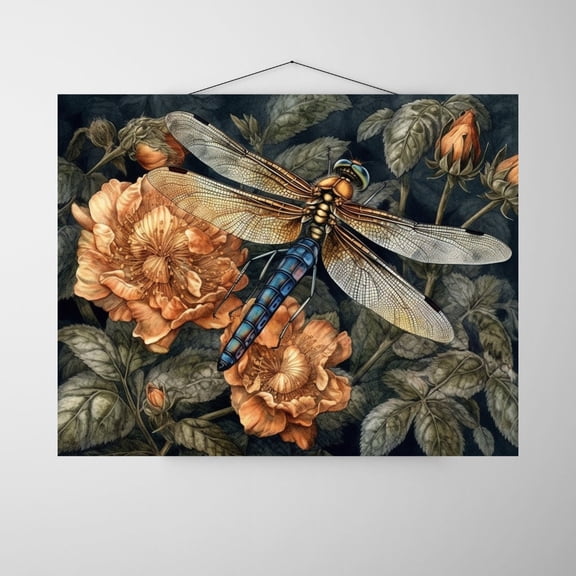 Chromatic Chasers - Dragon Fly Canvas Wall Art