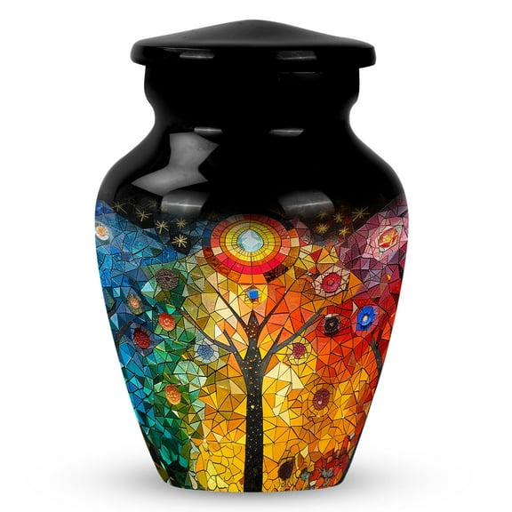 Chromatic Fantasia Funeral Urns For Ashes - Keepsake Urns For Ashes Small - Adult Urns For Human Ashes Women - Memorial Ashes (Size -3inch,1Pcs)