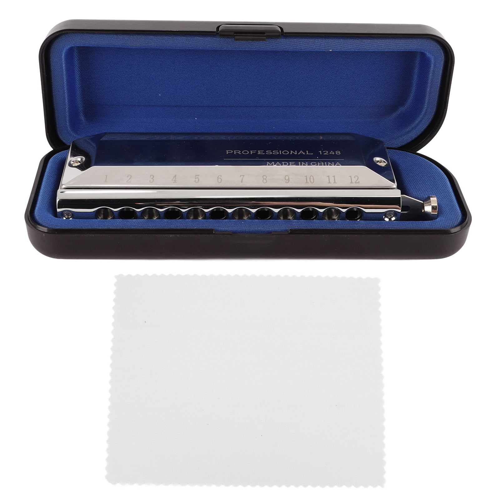 Chromatic Harmonica Metal 12 Holes 48 Tones Mouth Organ Harmonicas for