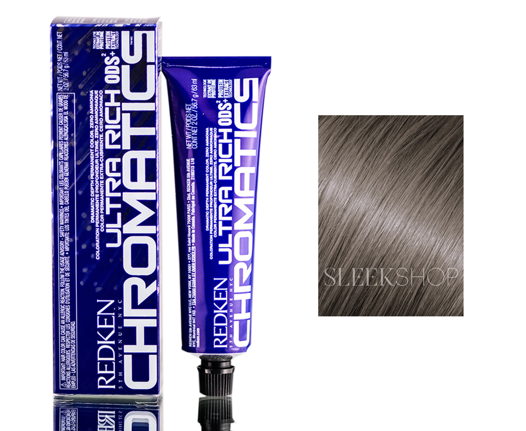 Chromatics Ultra Rich Hair Color 8Ab - 8.1 - Ash-Blue By Redken - 2 Oz Hair Color