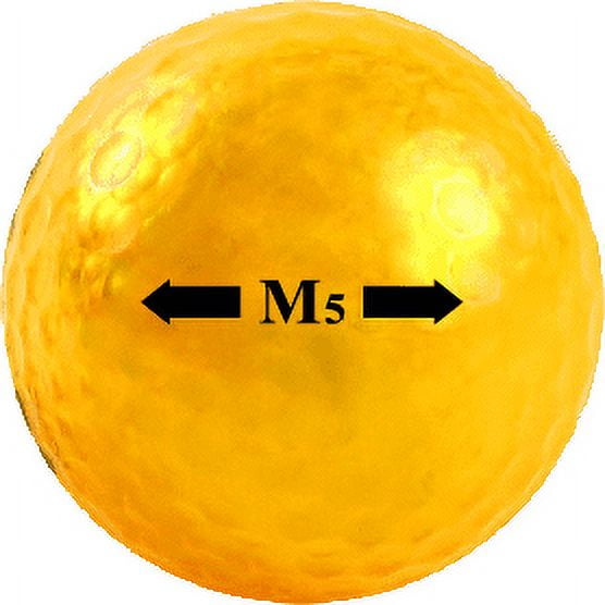 Chromax M5 Golf Balls, Gold, 6 Pack