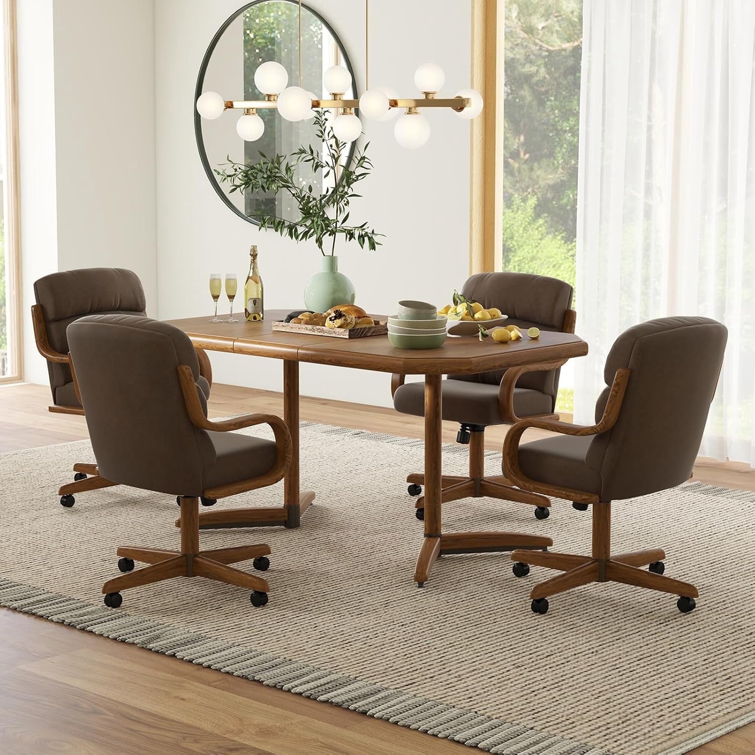 Dining Room Rolling Chairs