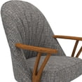 thumbnail image 1 of Chromcraft Cliff Caster Dining Chair in Solid Wood Chestnut Finish, 1 of 5