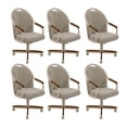 Chromcraft Douglas 6 Casual Dining Chairs Classic Swivel Tilt Dining ...