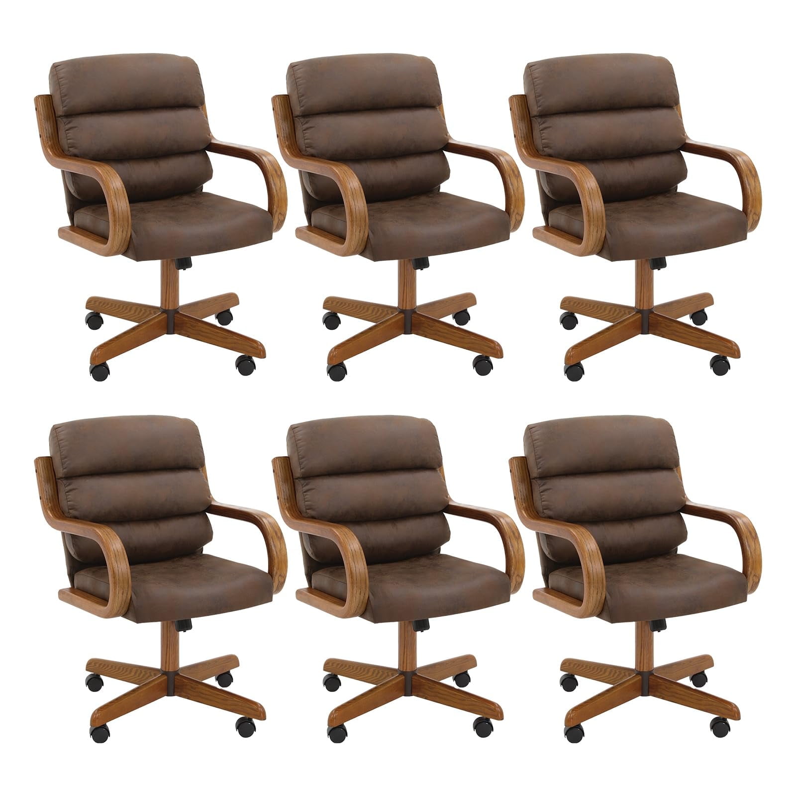 Chromcraft Douglas 6 Set Casual Dining Chairs Classic Swivel Tilt Chromcraft Douglas 6 Set Casual Dining Chairs Classic Swivel Tilt