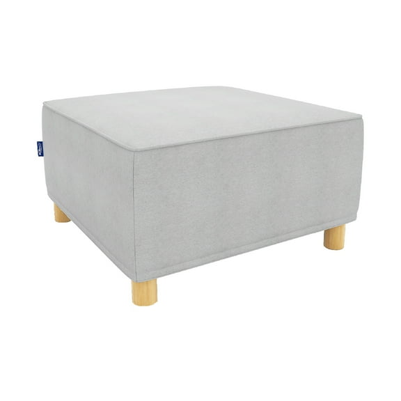 Chromcraft Mckenzie Modular Sectional Single Seat Sofa Couch Ottoman, Textured Gray Fabric, Indoor Furniture for Living Room, 1 Piece