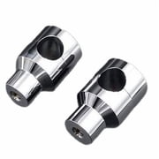 Chrome 1" 25mm Round Motorcycle Handlebar Riser for Harley Springer Bobber Cafe Racer Sportster XL FL Honda Kawasaki Suzuki Yamaha Cruiser Chopper