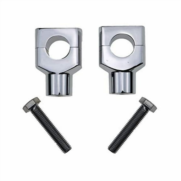 Chrome 1" 25mm Square Motorcycle Handlebar Riser for Harley Springer Bobber Cafe Racer Sportster XL FL Honda Kawasaki Suzuki Yamaha Shadow GN VN CB Cruiser Chopper