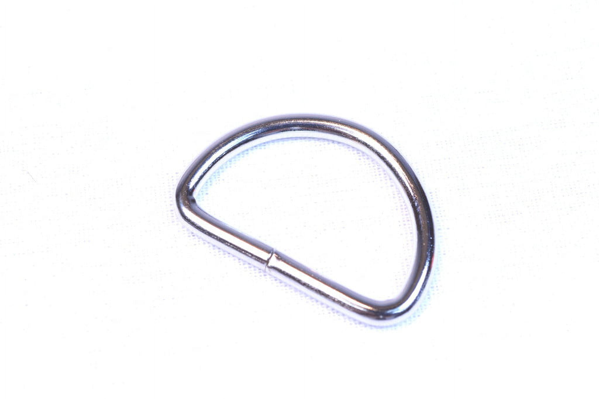 METAL D RING D RING D-RING SLIDERS SILVER 25mm 30mm
