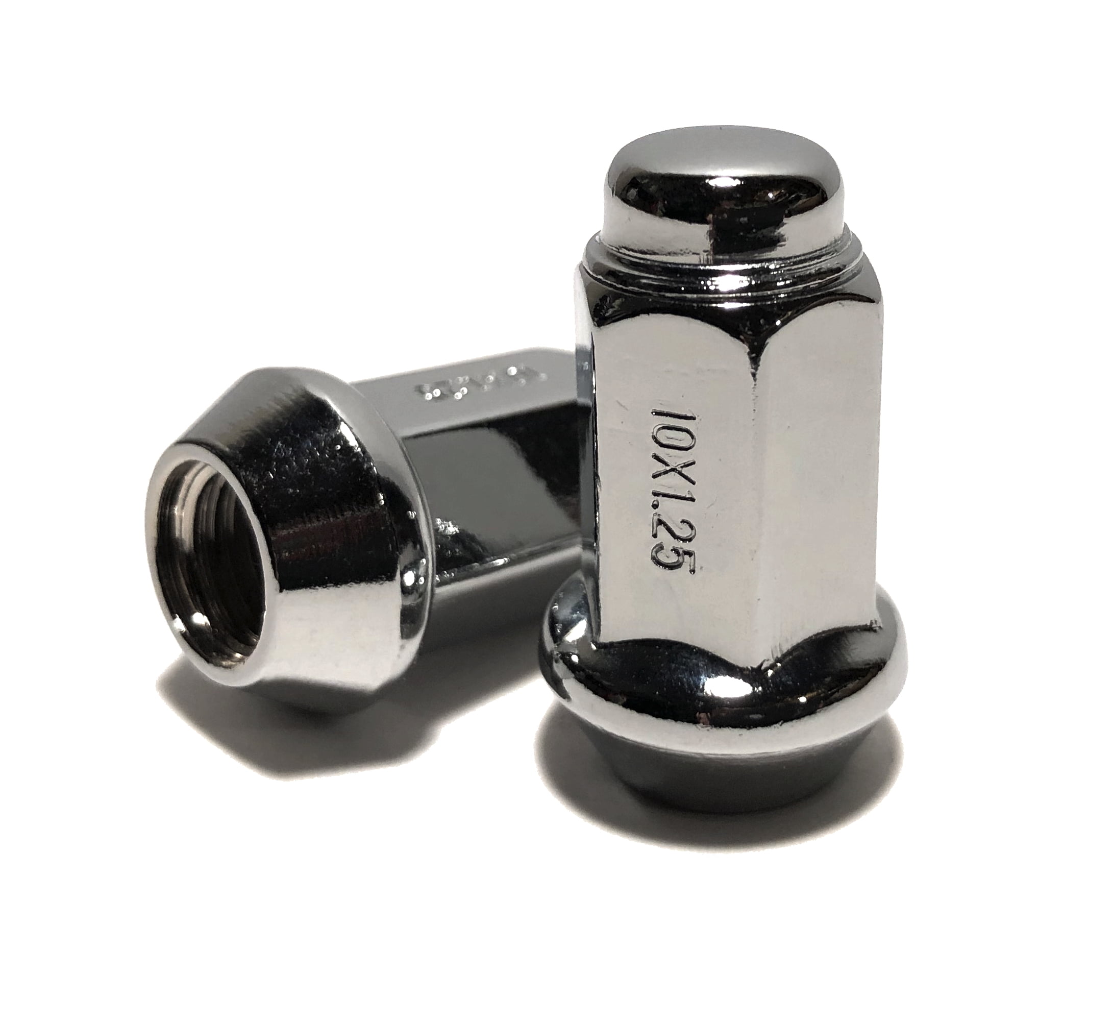 Chrome 10x1.25 Tapered Base Lug Nut 14mm Hex ATV UTV Kodiak Banshee