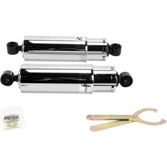 Chrome 11" Standard Replacement Rear Suspension Shock with Full Covers