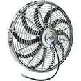 thumbnail image 1 of Chrome 12 Inch Curved Blade Electric Radiator Fan, Reversible, 1 of 6