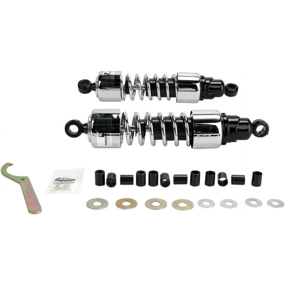 Chrome 13" Standard Low Buck Factory Replacement Rear Suspension Shock
