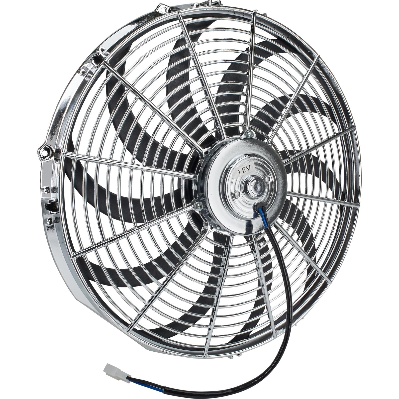 Chrome 14 Inch Curved Blade Electric Radiator Fan, Reversible - Walmart.com