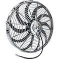 thumbnail image 1 of Chrome 16 Inch Curved Blade Electric Radiator Fan, Reversible, 1 of 6