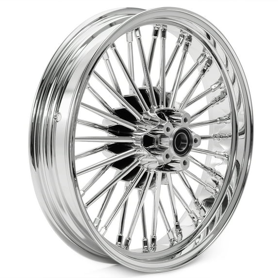 Chrome 18" x 3.5" Fat Spoke Rear Cast Wheel Rim for Harley Softail Fatboy FLSTF Heritage