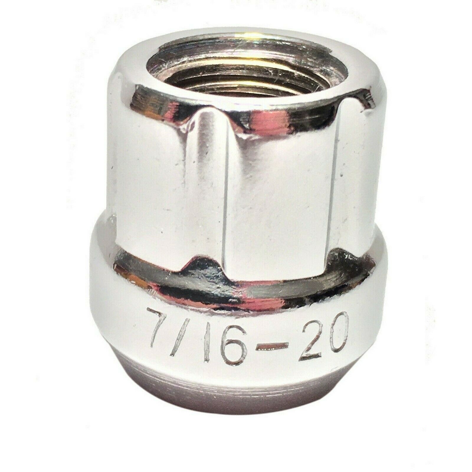 5x EXC Extended Thread Chrome Acorn Lug Nuts – 7/16-20, Fits Chevy, Buick, Firebird
