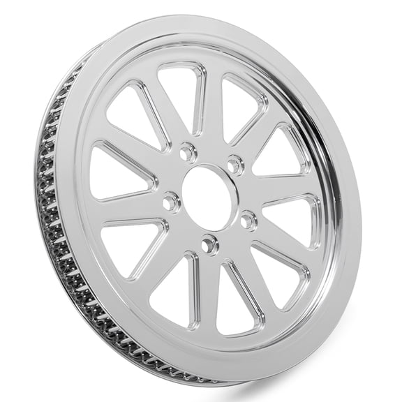 Chrome 70 Tooth 1-1/8 Spoke Rear Sprocket Pulley for Harley Softail Deluxe 00-06 Dyna Street Bob FXDB Wide Glide FXDWG Low Rider FXDL Electra Glide FLHT Classic FLHTC Fat Boy FLSTF