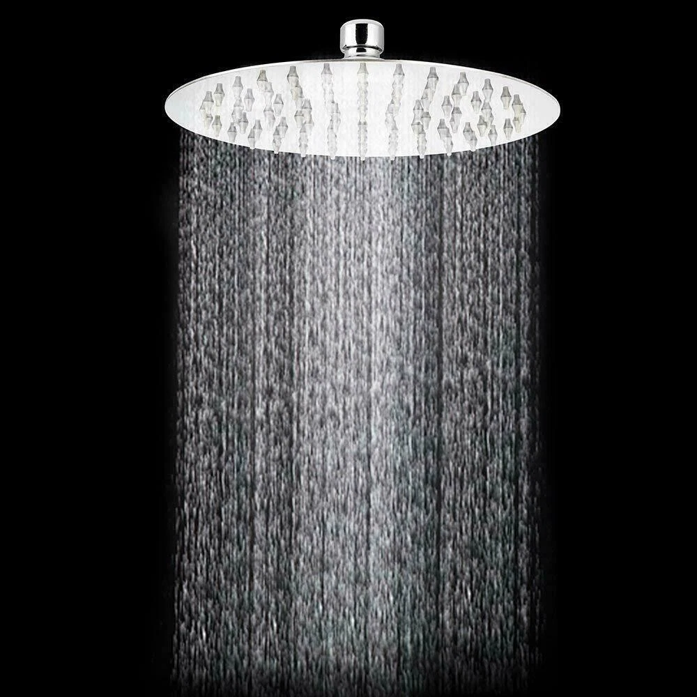Chrome 8" Round Bath Rainfall Shower Head Bathroom Rain Sprayer Stainless Steel