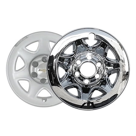 Chrome ABS Wheel Cover Hub Cap 4Pc Fits 2014-2016 Chevy Silverado HUB54181 QAA