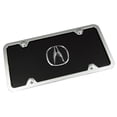 thumbnail image 1 of Chrome Acura License Plate on Black Acrylic Kit P.ACU.CBK, 1 of 3