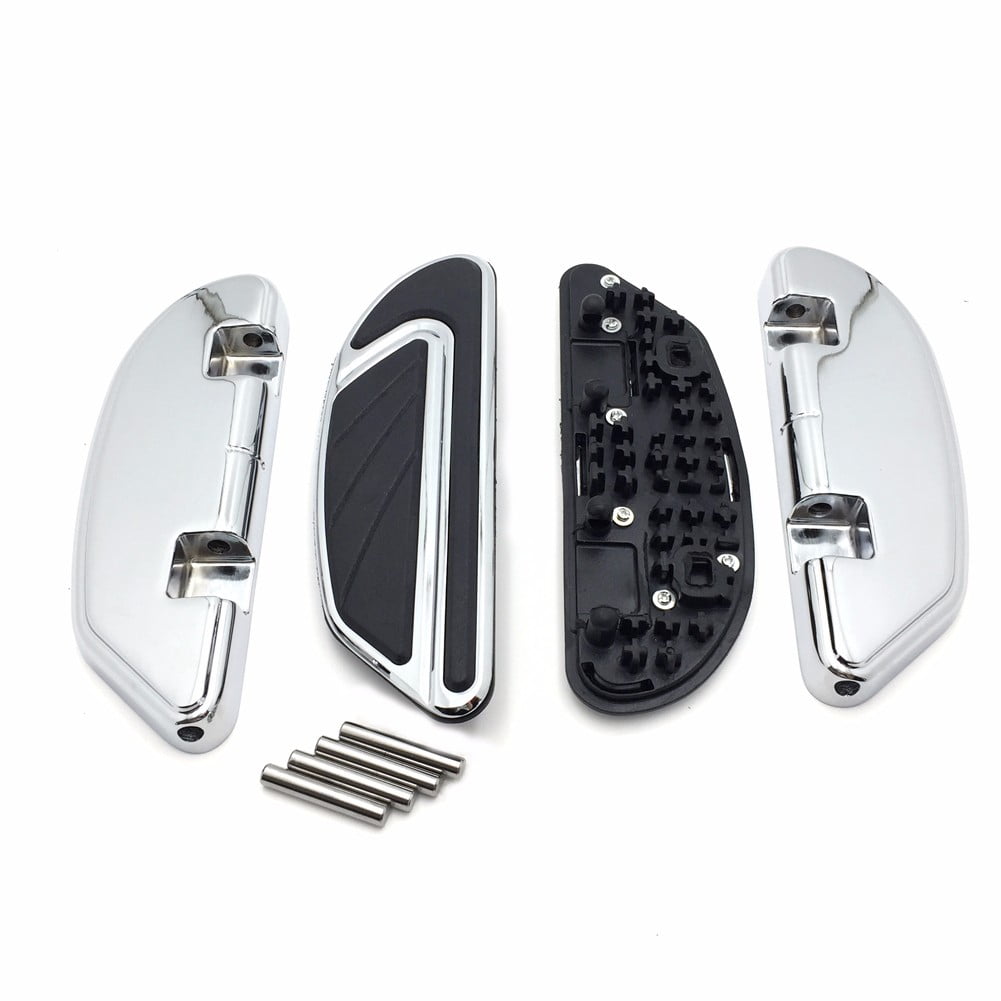 Chrome Aluminum Footboards For Harley Softail 2018-2025 - Fat Boy, Heritage Classic, FLHC, FLSL Models