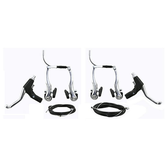 Chrome Alloy 408 Bike V-Brake with Lever. Front and Rear Bicycle Brake set Bike Brake set