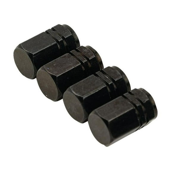 Chrome Aluminum Universal Fit 4-Piece Tire Valve Stem Set