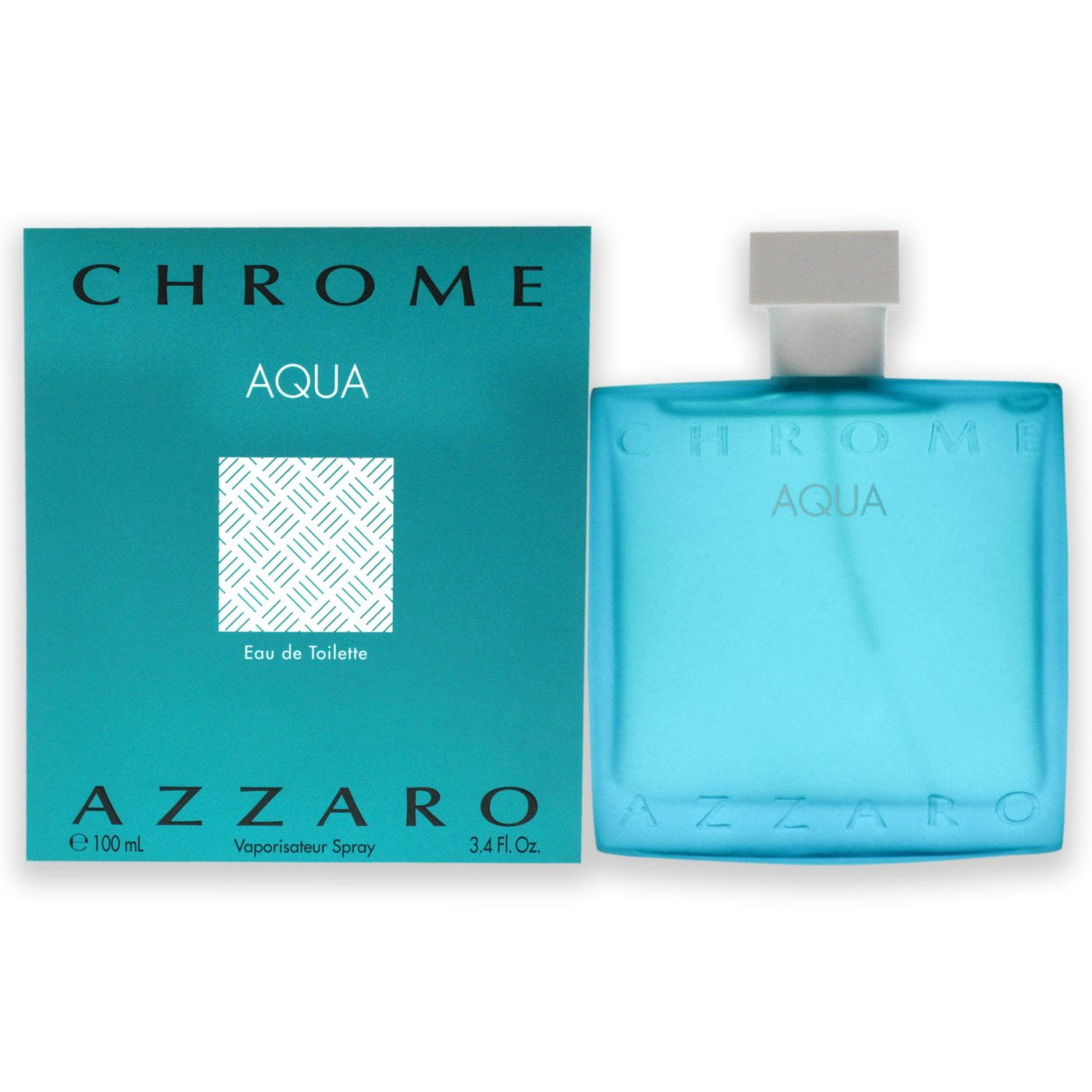 Chrome Aqua by Azzaro Eau De Toilette Colognes Spray 3.4 oz For Men