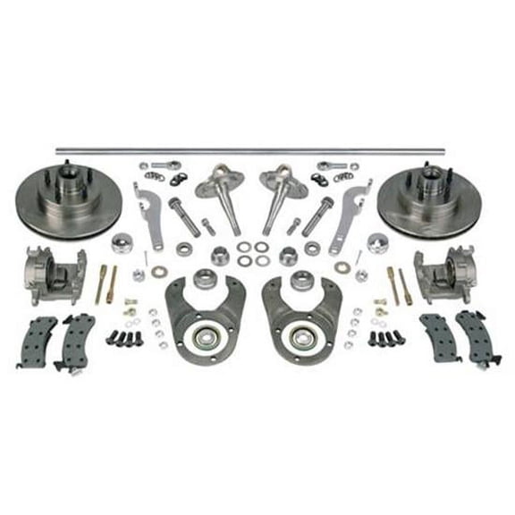 Chrome Axle Cross Steering & Brake Kit, Fits 1937-1948 Ford