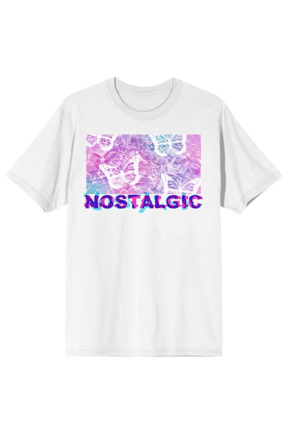 Chrome Baddie Y2K Nostalgic Butterflies Crew Neck Short Sleeve Women's White T-shirt-XXL