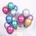 thumbnail image 1 of Chrome Balloons (25) Graduation, Wedding, Birthday Party, Metallic Shiny Helium Latex Balloon (12"), 1 of 5