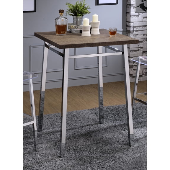 Chrome Base with White Legs / Small Dining and Short Breaks / Beautifies Home in Modern Way