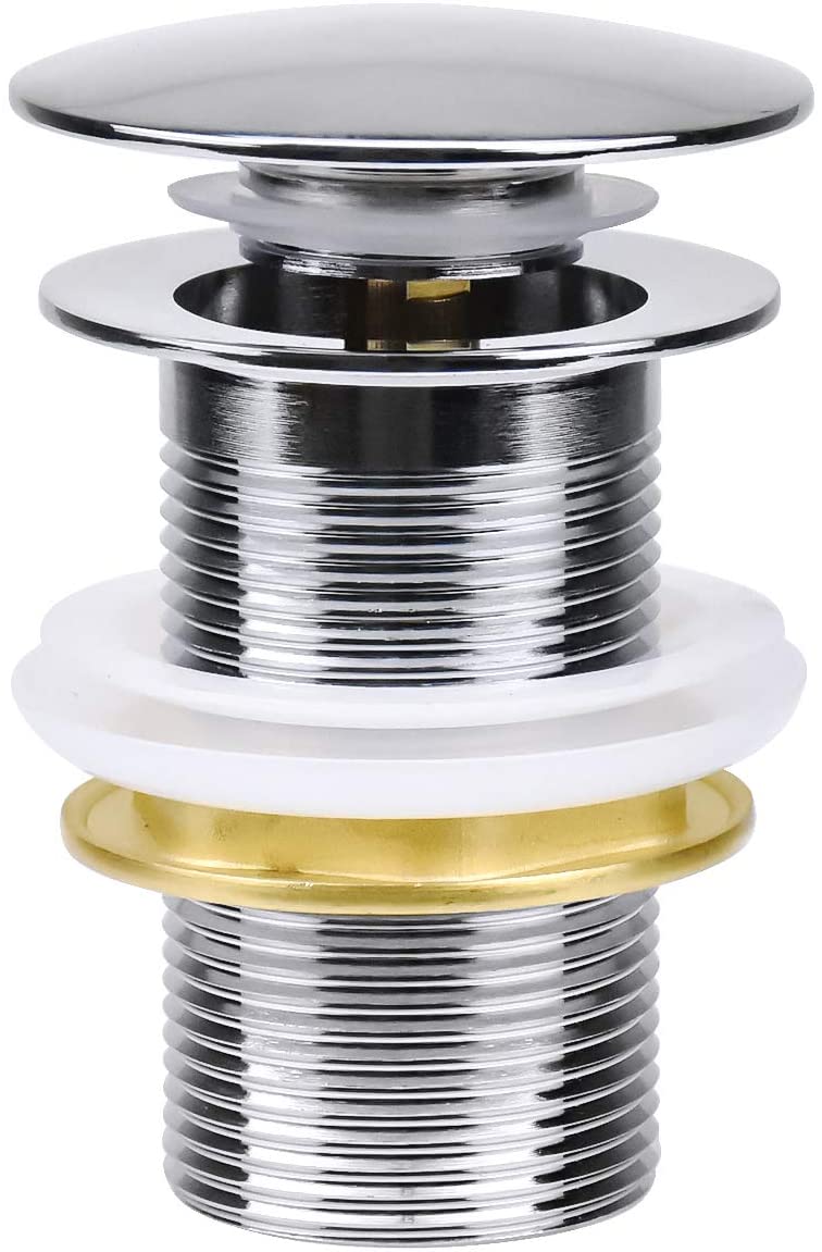 Chrome Basin Sink Waste Universal Bathroom Sink Waste Modern Pop Up