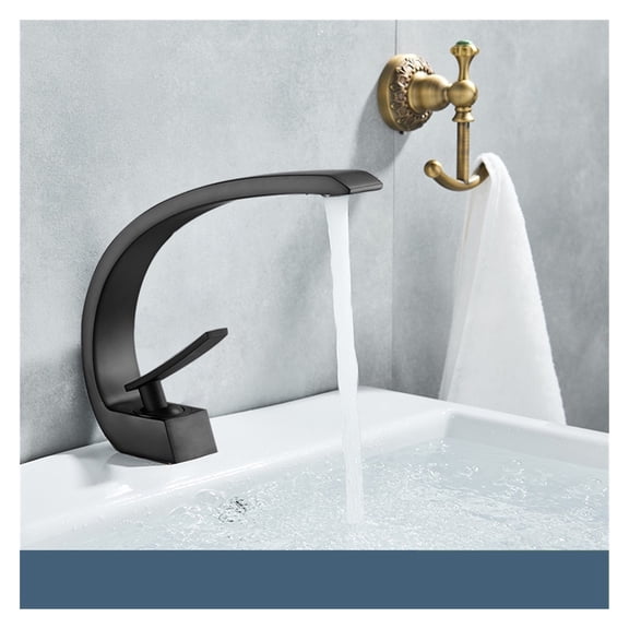 Chrome Bathroom Basin Faucet Single Handle Polished Gold Faucet Hot Cold Mixer Taps Deck Mount Washbasin Crane ,Easy to Use