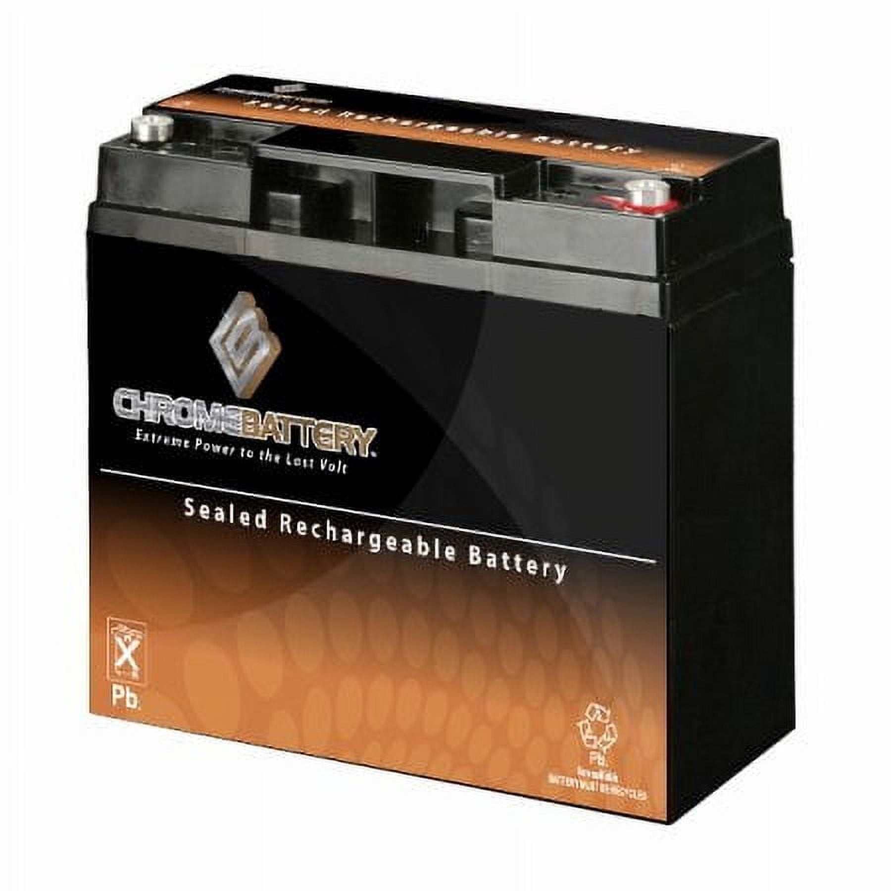 Chrome Battery 12V (12 Volt) (12 Volts) 20Ah T6 Sealed Lead Acid (SLA) Battery for Toy Car Play Mobile Scooter