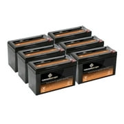 Chrome Battery 12V 12 Volts 12 Volt 8Ah SLA Battery replaces Wka12-8f2 Djw12-8hd Tph12080 F2 6 Pack