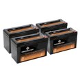 thumbnail image 1 of Chrome Battery 12V (12 Volts) 7.6Ah SLA Battery replaces Lc-r127r2p Ub1270 Pc1270 Ps1270f1 Jc1260 (4 Pack), 1 of 4