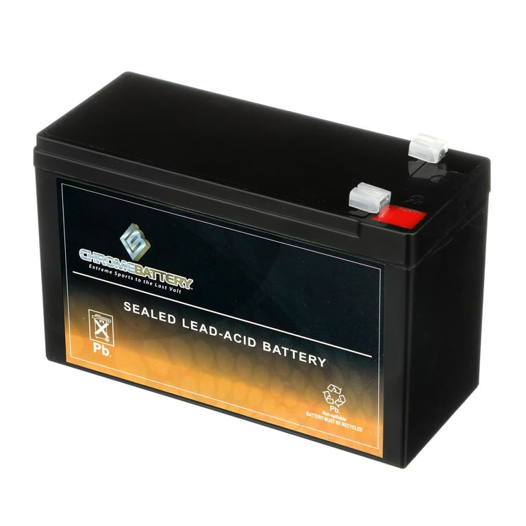 Chrome Battery 12V (12 Volts) 7Ah Sealed Lead Acid (SLA) Battery for Fish  Finder