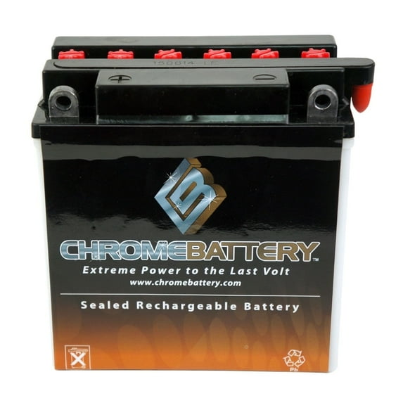 Chrome Battery 12n9-4b-1 (12n9-4b-1 12 Volts,9 Ah, 85 Cca) Motorcycle Battery for Triumph Bonneville, Tiger