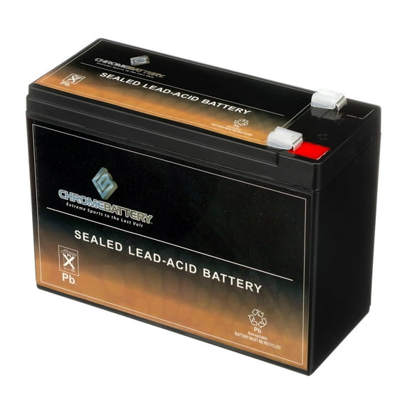 Chrome Battery Schwinn S500 12V (12 Volts) 10Ah Upg Ub12100-s SLA Battery