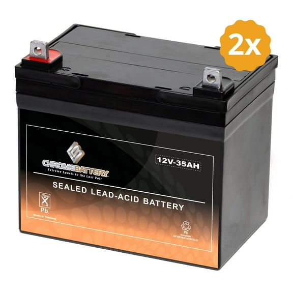 Chrome Battery Two Ub12350 U1 12V (12 Volts) 35Ah Sealed Lead Acid SLA Battery