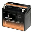 thumbnail image 1 of Chrome Battery YTX12-BS (12-BS 12 Volt,10 Ah, 180 CCA) Atv Battery for Honda Trx250 Fourtrax Recon 250cc 97-'09, 1 of 9