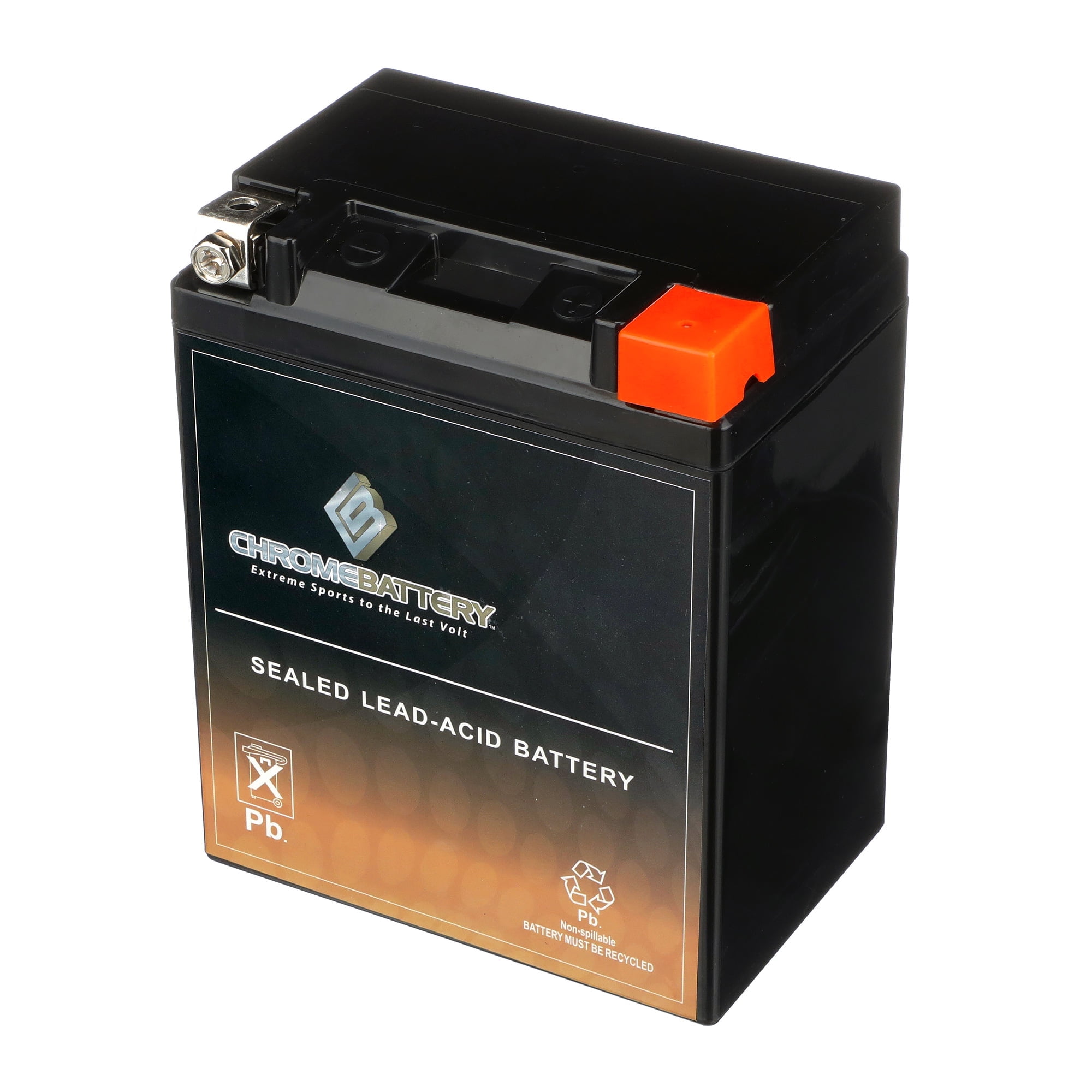 Chrome Battery YTX14AHL BS 14AHL BS 12 Volt 12 Ah 210 CCA Motorcycle Battery for Royal Enfield 500cc Electric Start 2003 Walmart Business Supplies