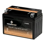 Chrome Battery Ytx9-Bs High Performance - Maintenance Free - Sealed Agm Motorcycle Battery